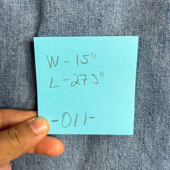 So Front Slit Denim Frayed Bottom Hem Distressed Midi Skirt Blue 11/30W - Picture 9 of 9